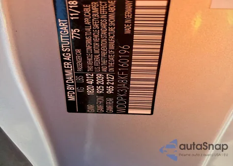 2019 Mercedes-Benz Slc 300 z USA, uszkodzony, nr VIN WDDPK3JA8KF160196